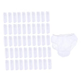 Maxbell Maxbell 50pcs Nonwoven Underwear Panties Handy Briefs for Travel Hotel Spa White