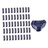 Maxbell Maxbell 50pcs Nonwoven Underwear Panties Handy Briefs for Travel Hotel Spa Blue