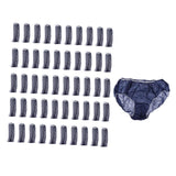 Maxbell Maxbell 50pcs Nonwoven Underwear Panties Handy Briefs for Travel Hotel Spa Blue