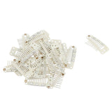 Maxbell Maxbell 20 Pcs Hair Extension Snap Clips Wig Grips Clip Wigs Accessories Beige