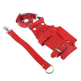 Maxbell Maxbell Durable Barber Scissors Shears Combs Clips Tools Holder Pouch Waist Bag Red