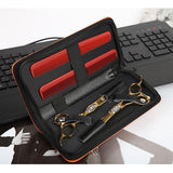 Maxbell Maxbell PU Hair Scissors Shears Bag Pet Hairdressing Tool Pouch Holster Case Orange