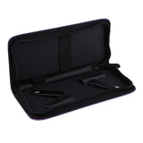 Maxbell Maxbell PU Hair Scissors Shears Bag Pet Hairdressing Tool Pouch Holster Case Purple