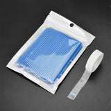 Maxbell Maxbell 100Pcs Disposable Eyelash Extension Microbrush Swabs & Under Eye Pads Blue