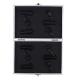 Maxbell Maxbell Aluminum Salon Scissors Storage Case Pet Hairdressing Tools organizer box 22.2x15.2 cm