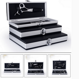 Maxbell Maxbell Aluminum Salon Scissors Storage Case Pet Hairdressing Tools organizer box 22.2x15.2 cm