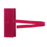 Maxbell Maxbell PU Hairstylist Scissors/Shears Folding Bag Combs Clips Holder Pouch Red Wine