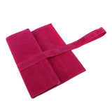 Maxbell Maxbell PU Hairstylist Scissors/Shears Folding Bag Combs Clips Holder Pouch Red Wine