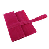 Maxbell Maxbell PU Hairstylist Scissors/Shears Folding Bag Combs Clips Holder Pouch Red Wine