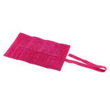 Maxbell Maxbell PU Hairstylist Scissors/Shears Folding Bag Combs Clips Holder Pouch Red Wine