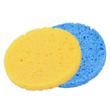 Maxbell Maxbell 10Pcs Face Cleansing Washing Pad Puffs Makeup Cosmetic Removal Sponge Yellow