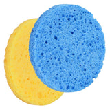 Maxbell Maxbell 10Pcs Face Cleansing Washing Pad Puffs Makeup Cosmetic Removal Sponge Yellow