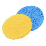 Maxbell Maxbell 10Pcs Face Cleansing Washing Pad Puffs Makeup Cosmetic Removal Sponge Yellow