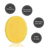 Maxbell Maxbell 10Pcs Face Cleansing Washing Pad Puffs Makeup Cosmetic Removal Sponge Yellow