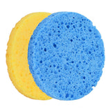 Maxbell Maxbell 10Pcs Face Cleansing Washing Pad Puffs Makeup Cosmetic Removal Sponge Yellow