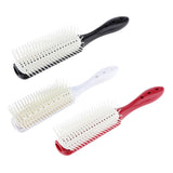 Maxbell Maxbell 9 Row Vented Hairbrush Detangling Hair Styling Brush for Wet Dry Long Hair Black