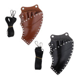 Maxbell Maxbell PU Salon Hair Scissors Bag Pet Hairdressing Beard Shears Tool Pouch Holster Brown