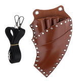 Maxbell Maxbell PU Salon Hair Scissors Bag Pet Hairdressing Beard Shears Tool Pouch Holster Brown