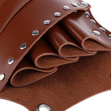 Maxbell Maxbell PU Salon Hair Scissors Bag Pet Hairdressing Beard Shears Tool Pouch Holster Brown