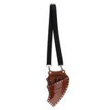 Maxbell Maxbell PU Salon Hair Scissors Bag Pet Hairdressing Beard Shears Tool Pouch Holster Brown