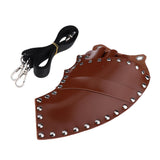 Maxbell Maxbell PU Salon Hair Scissors Bag Pet Hairdressing Beard Shears Tool Pouch Holster Brown
