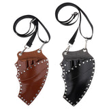 Maxbell Maxbell PU Salon Hair Scissors Bag Pet Hairdressing Beard Shears Tool Pouch Holster Brown