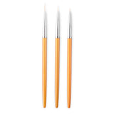 Maxbell 3x3pcs Mermaid Tail Stick UV Gel Polish Nail Art Drawing Painting Pen Brushes