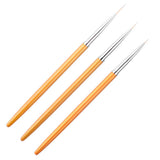 Maxbell 3x3pcs Mermaid Tail Stick UV Gel Polish Nail Art Drawing Painting Pen Brushes