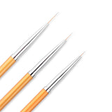 Maxbell 2x3pcs Mermaid Tail Stick UV Gel Polish Nail Art Drawing Painting Pen Brushes