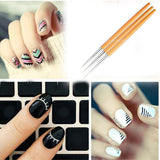 Maxbell 2x3pcs Mermaid Tail Stick UV Gel Polish Nail Art Drawing Painting Pen Brushes