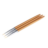 Maxbell 3x3pcs Mermaid Tail Stick UV Gel Polish Nail Art Drawing Painting Pen Brushes