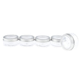 Maxbell Maxbell 5pcs Makeup Pot Empty Cosmetic Jars  Lotion Cream Gel Containers Clear 80ml