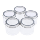 Maxbell Maxbell 5pcs Makeup Pot Empty Cosmetic Jars  Lotion Cream Gel Containers Clear 150ml
