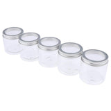 Maxbell Maxbell 5pcs Makeup Pot Empty Cosmetic Jars  Lotion Cream Gel Containers Clear 200ml