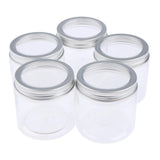 Maxbell Maxbell 5pcs Makeup Pot Empty Cosmetic Jars  Lotion Cream Gel Containers Clear 200ml