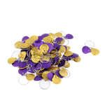 Maxbell 50pc Hair Pendant Circlet Set For Braid DIY Hairstyle Purple+Golden