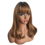 Maxbell Maxbell Women Wigs Breathable Long Curly Hairpiece Synthetic Cosplay Wig Brown