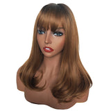 Maxbell Maxbell Women Wigs Breathable Long Curly Hairpiece Synthetic Cosplay Wig Brown