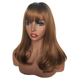 Maxbell Maxbell Women Wigs Breathable Long Curly Hairpiece Synthetic Cosplay Wig Brown
