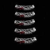 Maxbell 10x Dreadlock Bead Twist Braid Jewelry Tubes DIY Bracelet Beard Hair Pendant