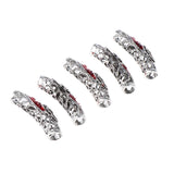 Maxbell 10x Dreadlock Bead Twist Braid Jewelry Tubes DIY Bracelet Beard Hair Pendant