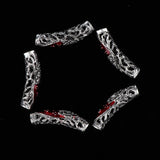 Maxbell 10x Dreadlock Bead Twist Braid Jewelry Tubes DIY Bracelet Beard Hair Pendant