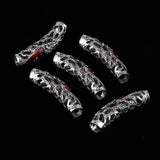 Maxbell 10x Dreadlock Bead Twist Braid Jewelry Tubes DIY Bracelet Beard Hair Pendant