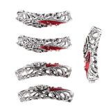 Maxbell 10x Dreadlock Bead Twist Braid Jewelry Tubes DIY Bracelet Beard Hair Pendant