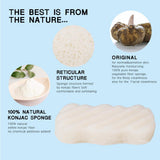 Maxbell Maxbell 100% Natural Konjac Soft Puff Face Body Wash Cleaning Sponge White
