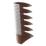 2pcs Men's Oily Hair Pick Combs Salon Dyeing Hairdressing Styling Wide Tooth