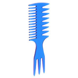 2 Pieces Men's Oily Hair Pick Comb Salon Dye Hairdressing Styling Wide Tooth