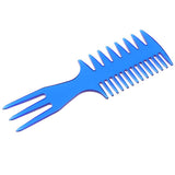 2 Pieces Men's Oily Hair Pick Comb Salon Dye Hairdressing Styling Wide Tooth