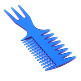2 Pieces Men's Oily Hair Pick Comb Salon Dye Hairdressing Styling Wide Tooth