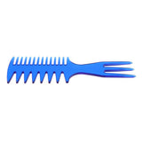 2 Pieces Men's Oily Hair Pick Comb Salon Dye Hairdressing Styling Wide Tooth